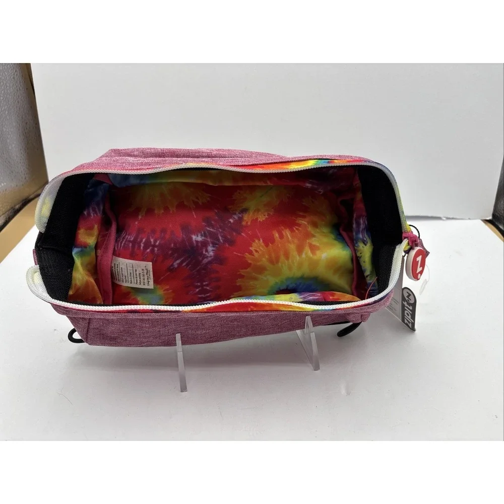 ZipIt Express Your Case Lenny Pencil Case Black Red Multicolor NEW